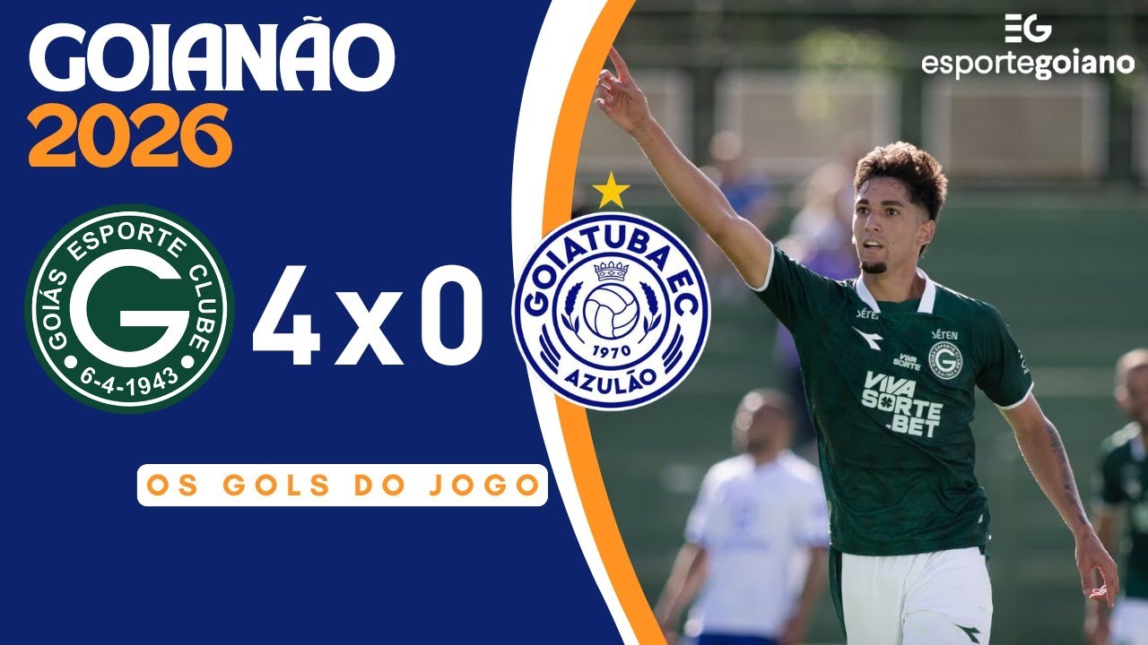 GOLEADA DO GOIÁS! Esmeraldino atropela Goiatuba na estreia do Goianão 2026