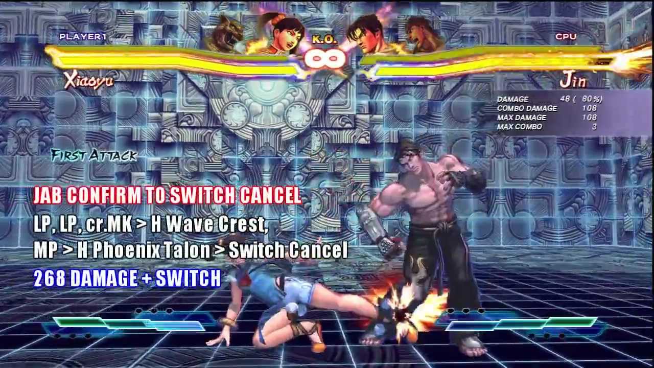 【SFxT】Xiaoyu BnB Combos (Reoptimized for ver 1.06)