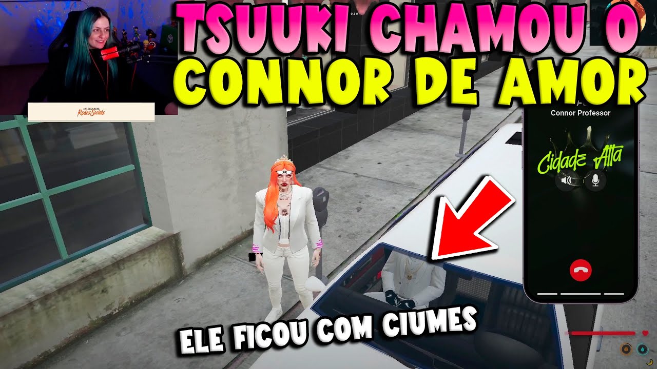 TSUUKI CHAMOU O CONNOR DE VIDA E AMORZINHO PQ ELE TAVA COM CIÚMES KKKKK #tsuuki #connor