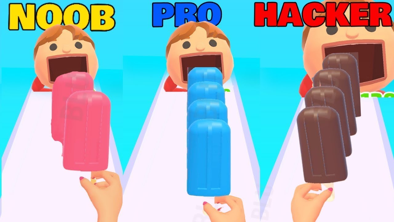 NOOB vs PRO vs HACKER w POPSICLE STACK