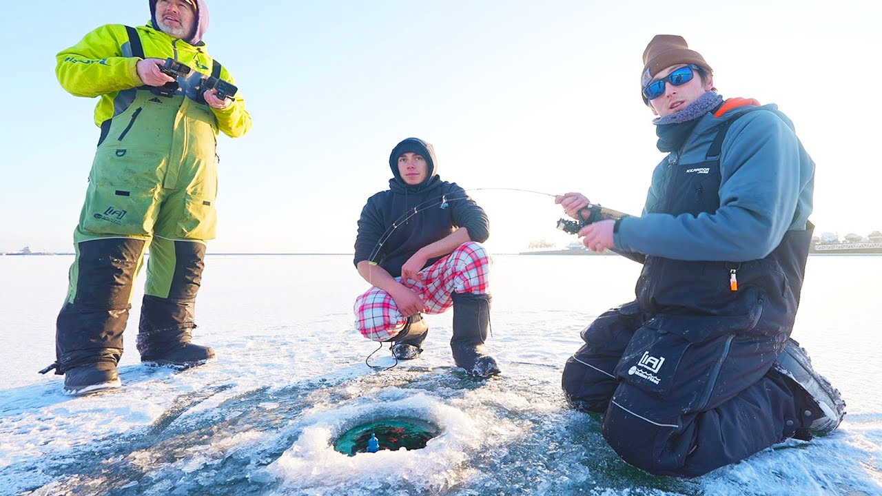 FIRST ICE Wisconsin Trout Fishing! (Shanty Camping)