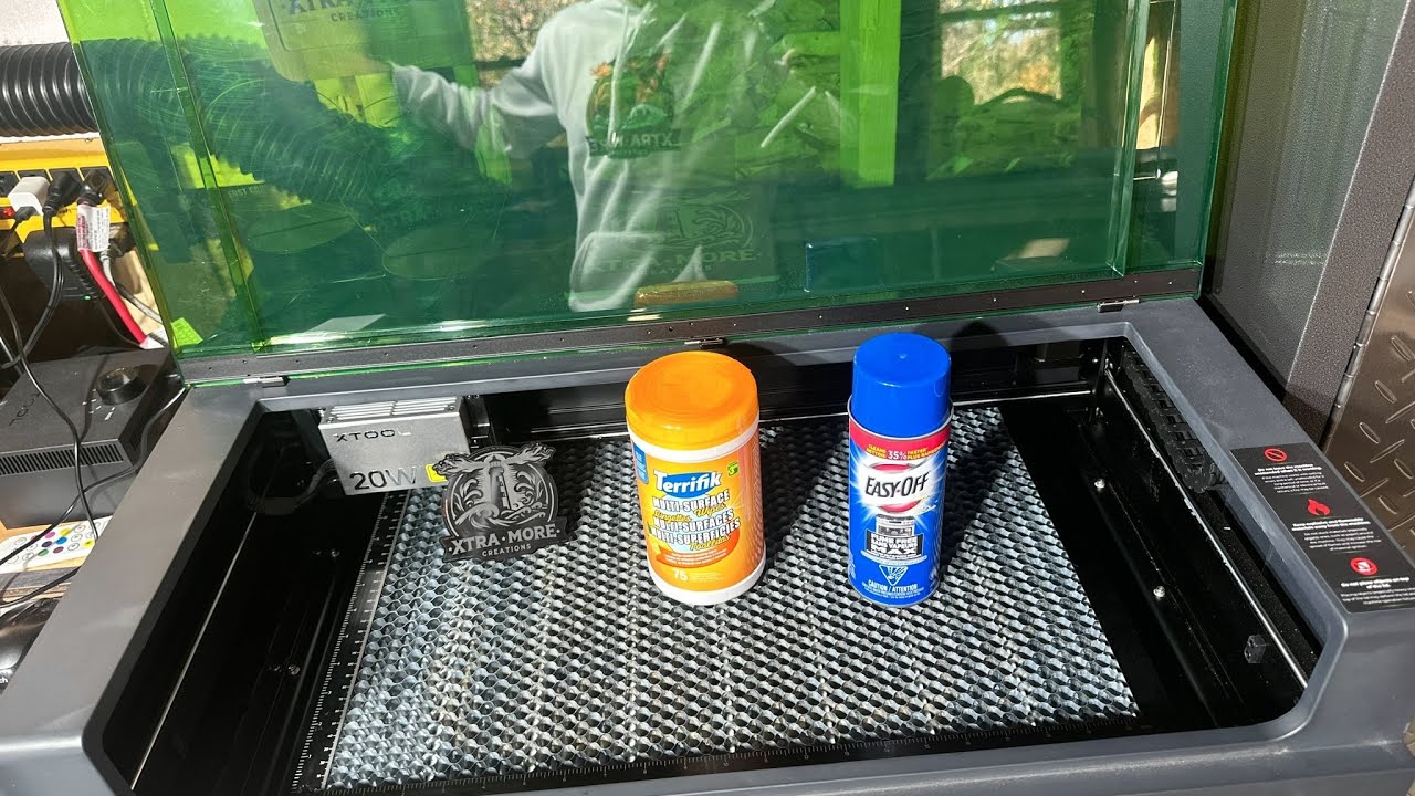 xTool S1 20w Honeycomb Bed Cleaning & Machine Maintenance, Quick & Easy With A Couple Products