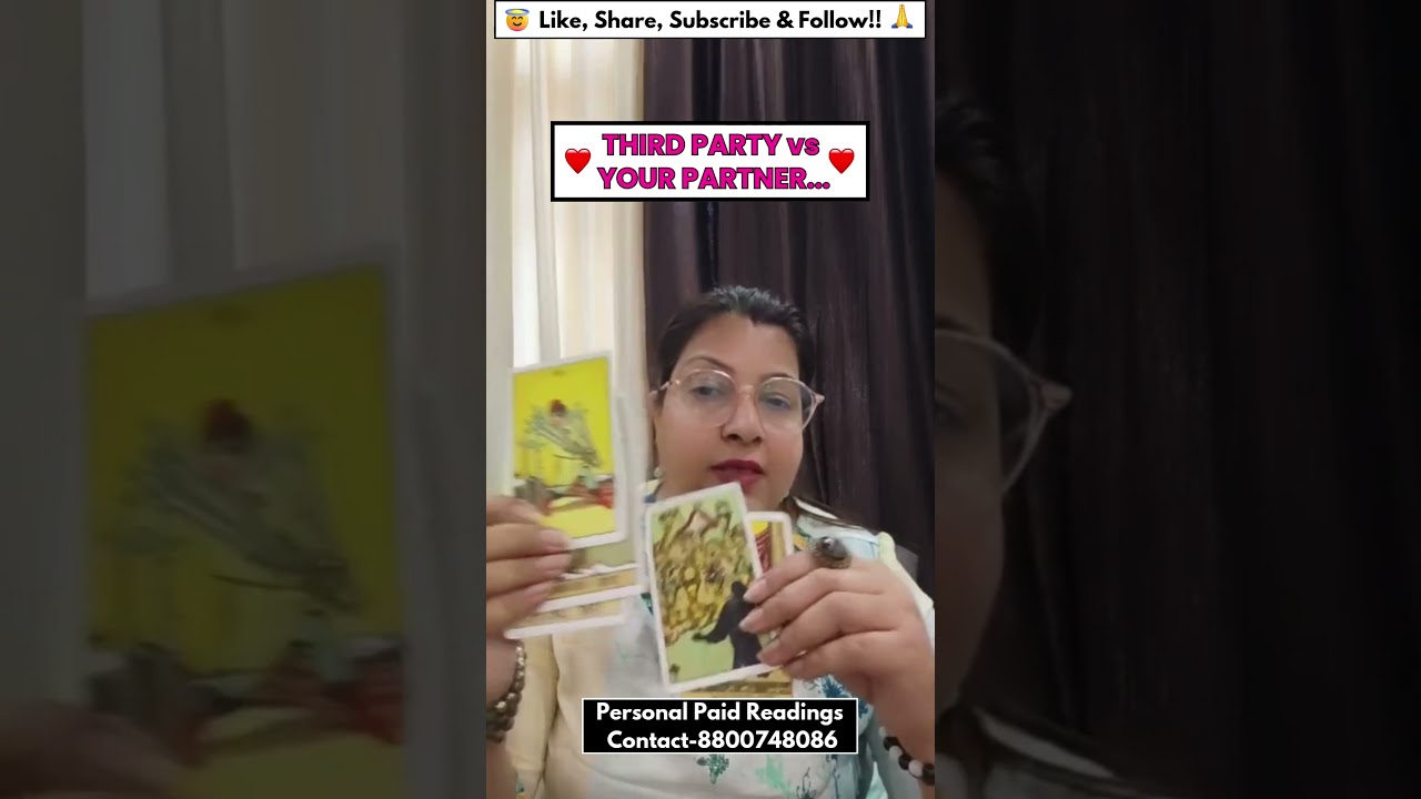 Third party vs your partner🩷#currentfeelings #tarot #thirdparty #lovereading #tarotreading#1111