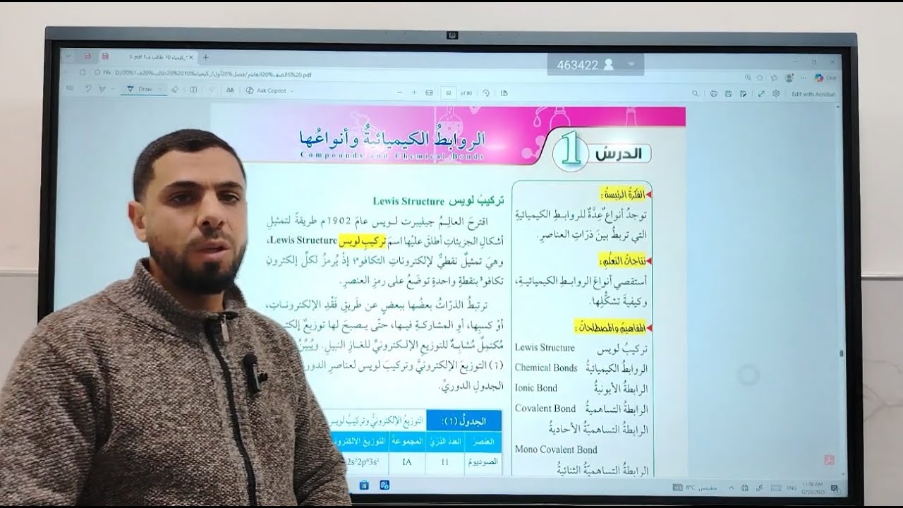 تركيب لويس والرابطة الأيونية