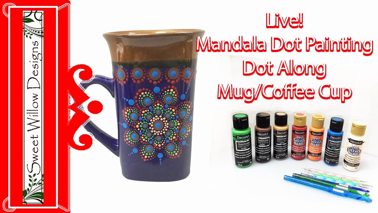 SWD Live! Mandala Dot Along Mug/Coffee Cup #26