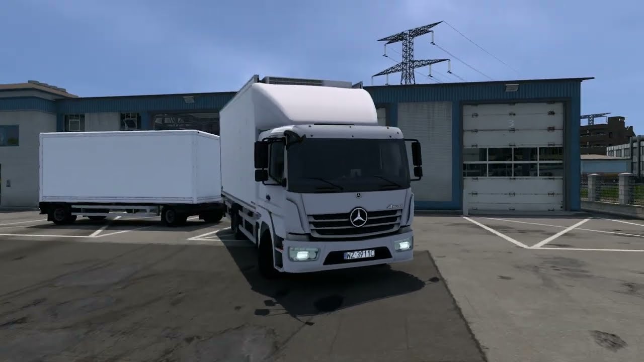 [ETS 2] Project Japan Map_Mersedes Benz Atego_BDF Trailer Cargo Delivery