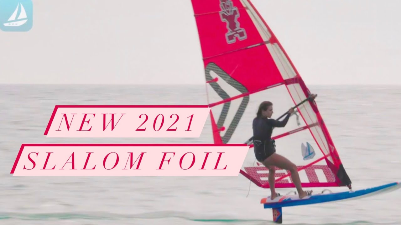 NEW! 2021 Slalom Foil Starboard. Blanca Alabau top speed.