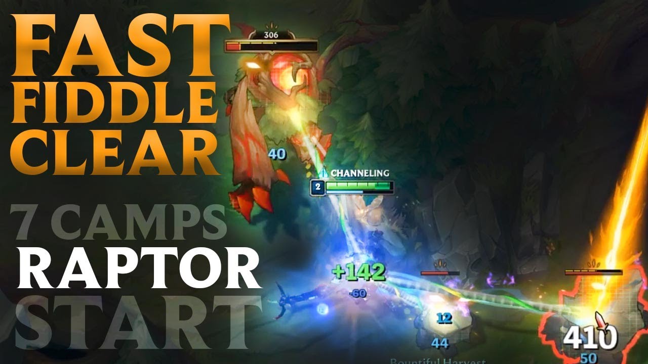 ⚡FIDDLESTICKS JUNGLE CLEAR 《ClearFrontier》 7 Camps〉Rap〉Red〉Kru〉Wol〉Blu〉Gro〉Scu