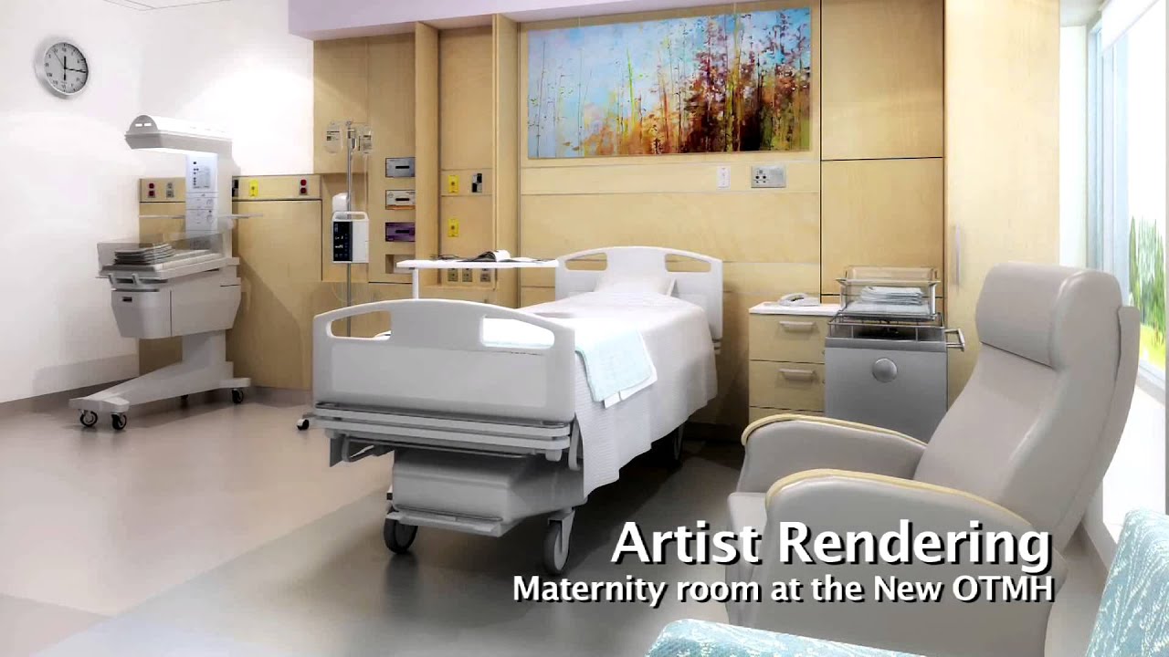Typical Single patient room at the New Oakville Hospital