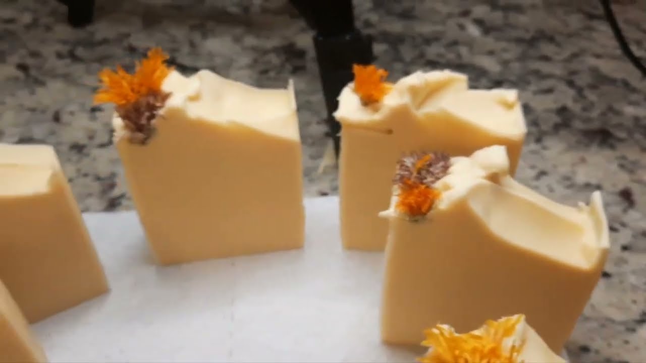 Making Calendula Goat Milk Soap | Natural Cold Process Soap