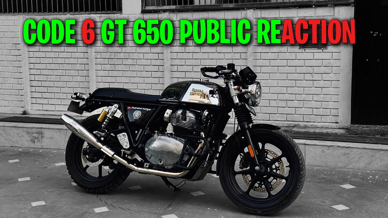 CODE 6 TUNED GT 650 FUN RIDE | CITY RIDE ON CONTINENTAL 650 | CRAZY POPS AND BANGS PUBLIC REACTION