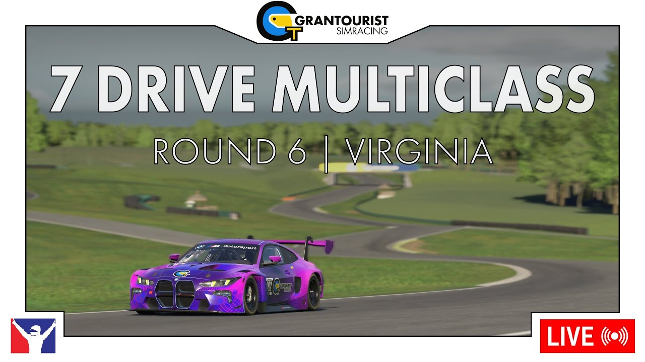 7DRIVE Мультиклас LMP2/GT3, раунд 6, Virginia | iRacing