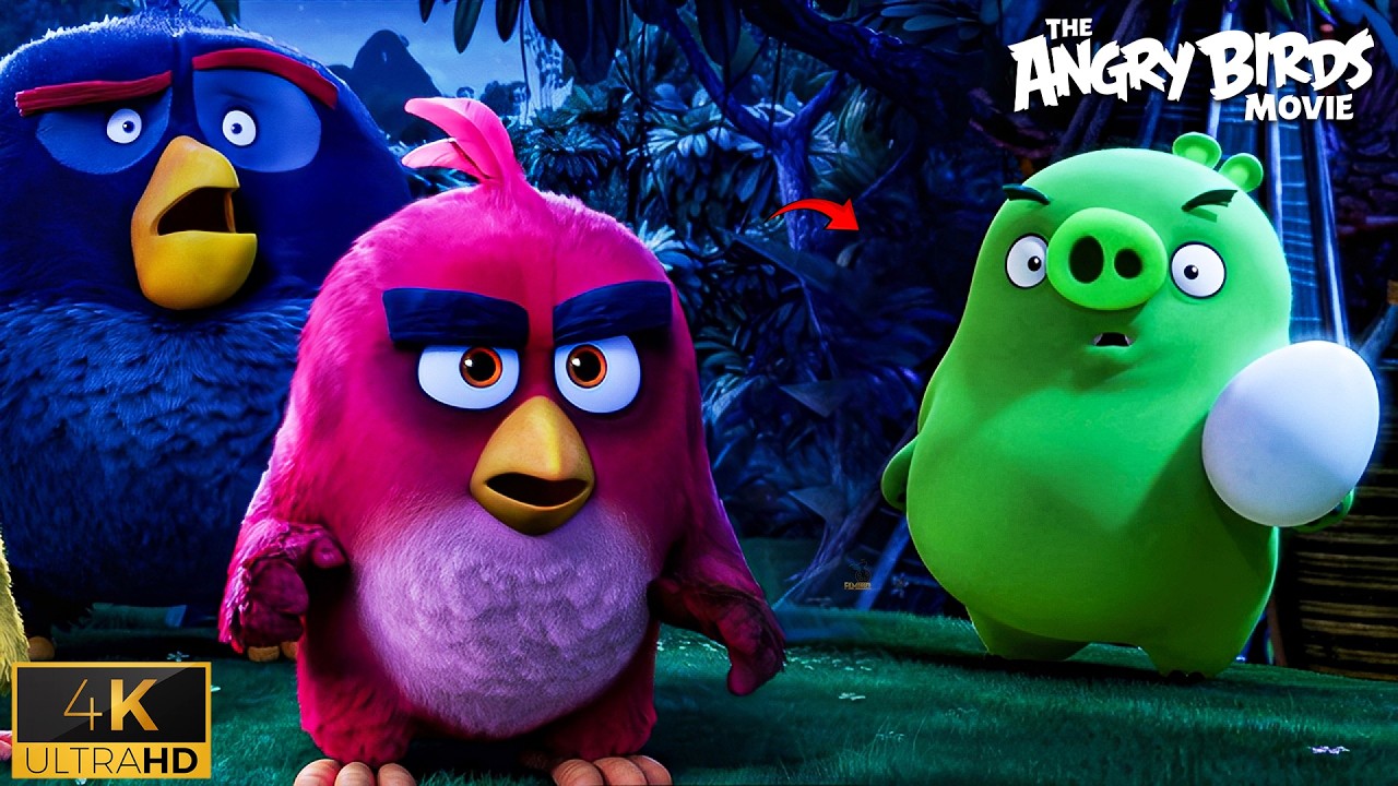 Сцена «Свиньи крадут яйца» | Red vs Pig | The Angry Birds (2016)