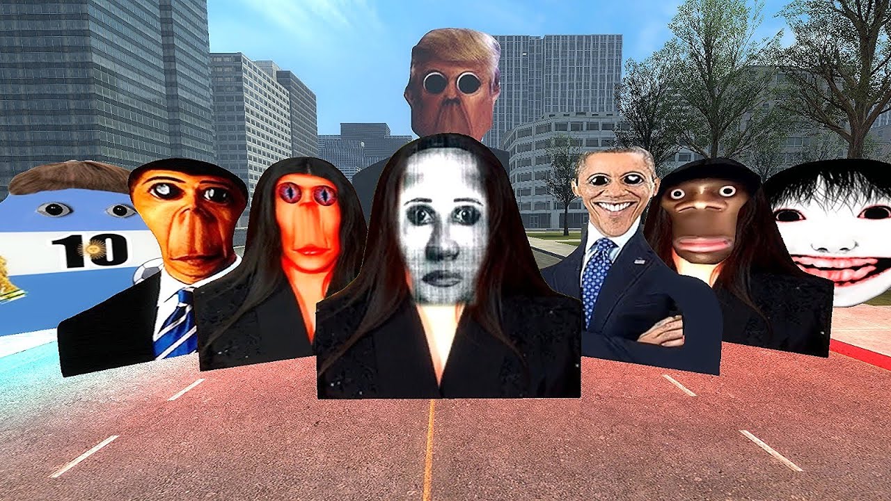 Rosalia Bizcochito Family, Angry Munci Multiverse, Obunga Family And Nico's Nextbot Gmod