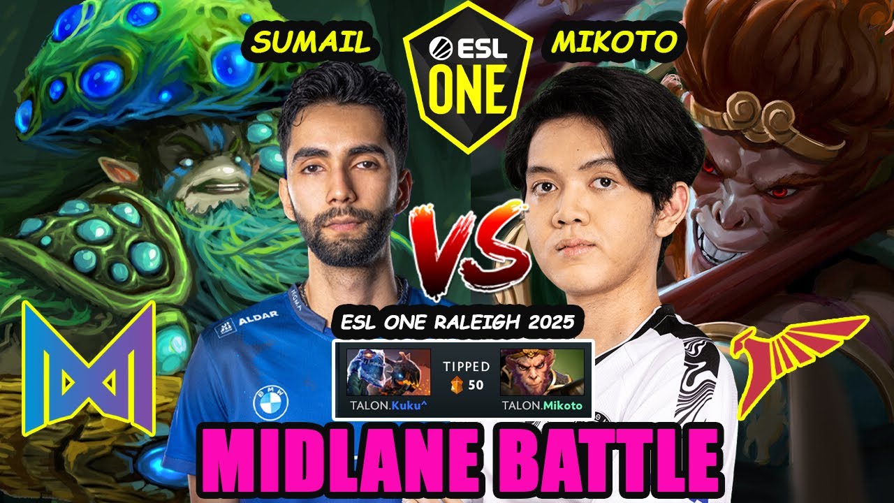 Sumail vs Mikoto | Talon Nigma Epic Midlane Duel ESL One Raleigh 2025 Group Stage