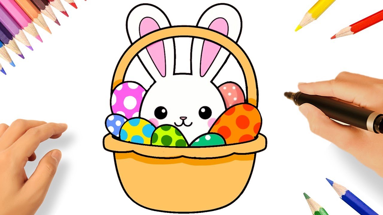 COMMENT DESSINER UN LAPIN DE PÂQUES KAWAII 🐇