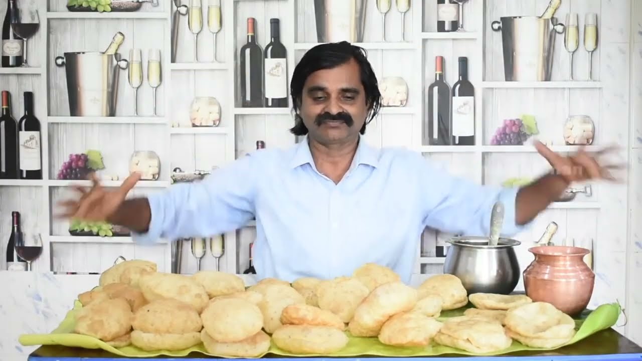 40 पूरी खाने का चैलेंज  केवलइतना मिनट में  आलू के साथ  Food Challenge India