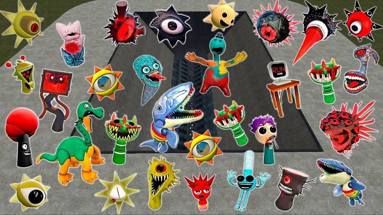 SHREDDER INCREDIBOX MISS SPRUNKI MR SUN FUN COMPUTER / POPPY PLAYTIME 4 SPARTAN KICKING Gmod