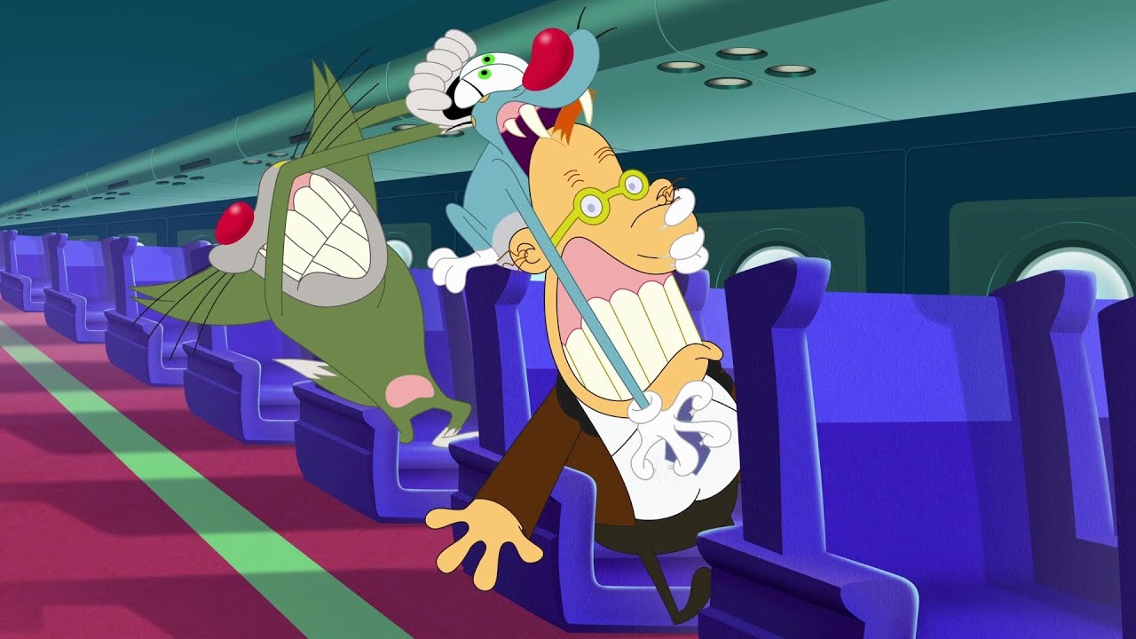 Oggy and the Cockroaches - Panic in the Air (s07e14) Full Episode in HD
