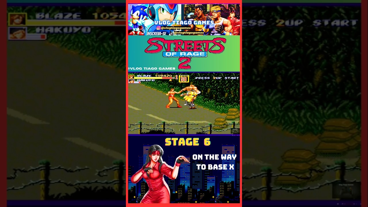 STREETS OF RAGE 2 STAGE 6 - ON THE WAY TO BASE X 