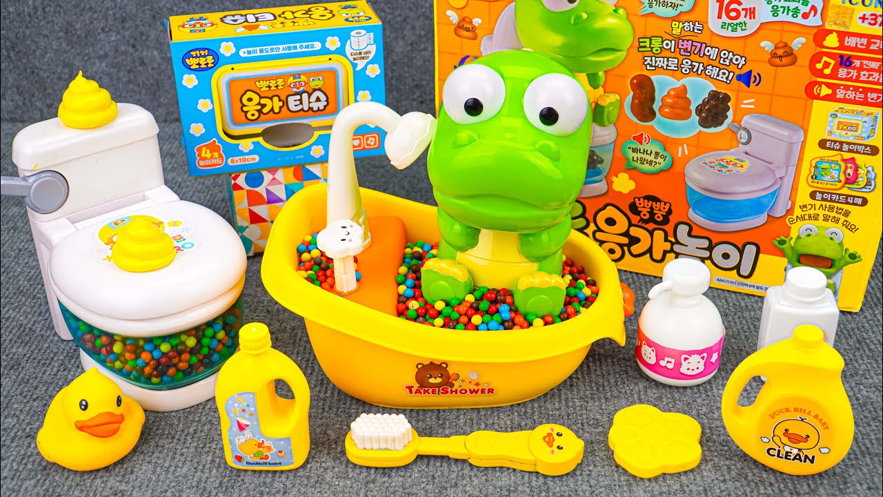 85 Minutes Ultimate Funny Toilet Toys Playset, Satisfying Unboxing Pororo Bathtub Toys | Tina Review