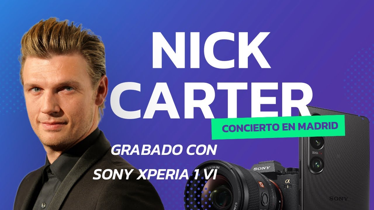 Nick Carter en MADRID Concierto grabado con el Xperia 1 VI Who I Am World Tour 2024 MADRID
