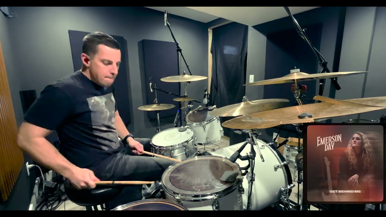 Emerson Day - Get Behind Me (drum cover)