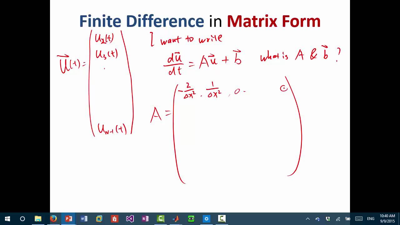 MIT Numerical Methods for PDE Lecture 1: Finite difference solution of heat equation