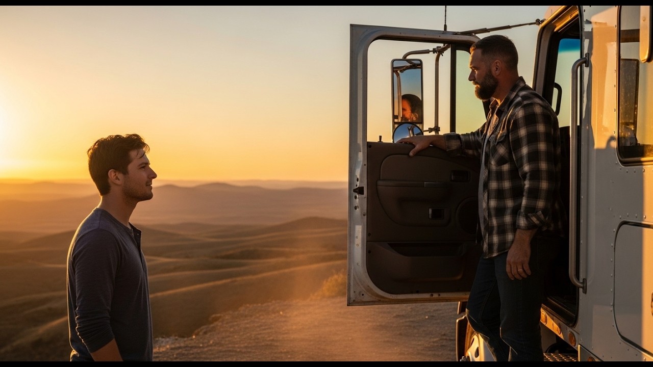 The Trucker Showed Me the Sunset From His Favorite Spot - Said I Was the First | Gay Diaries