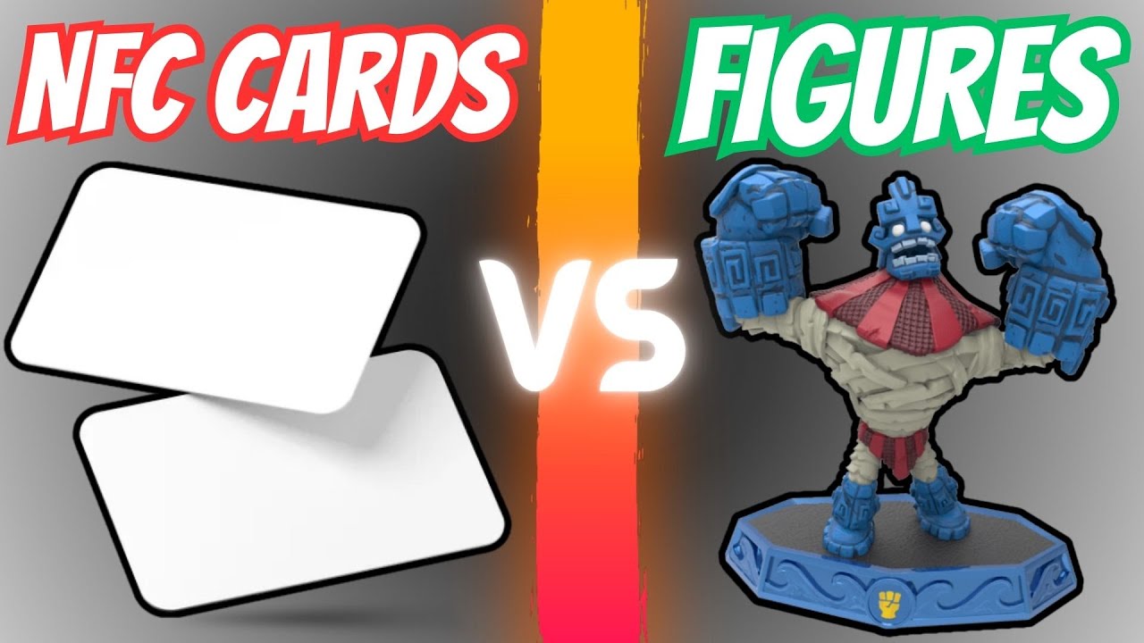Карты Skylanders NFC против реальных цифр