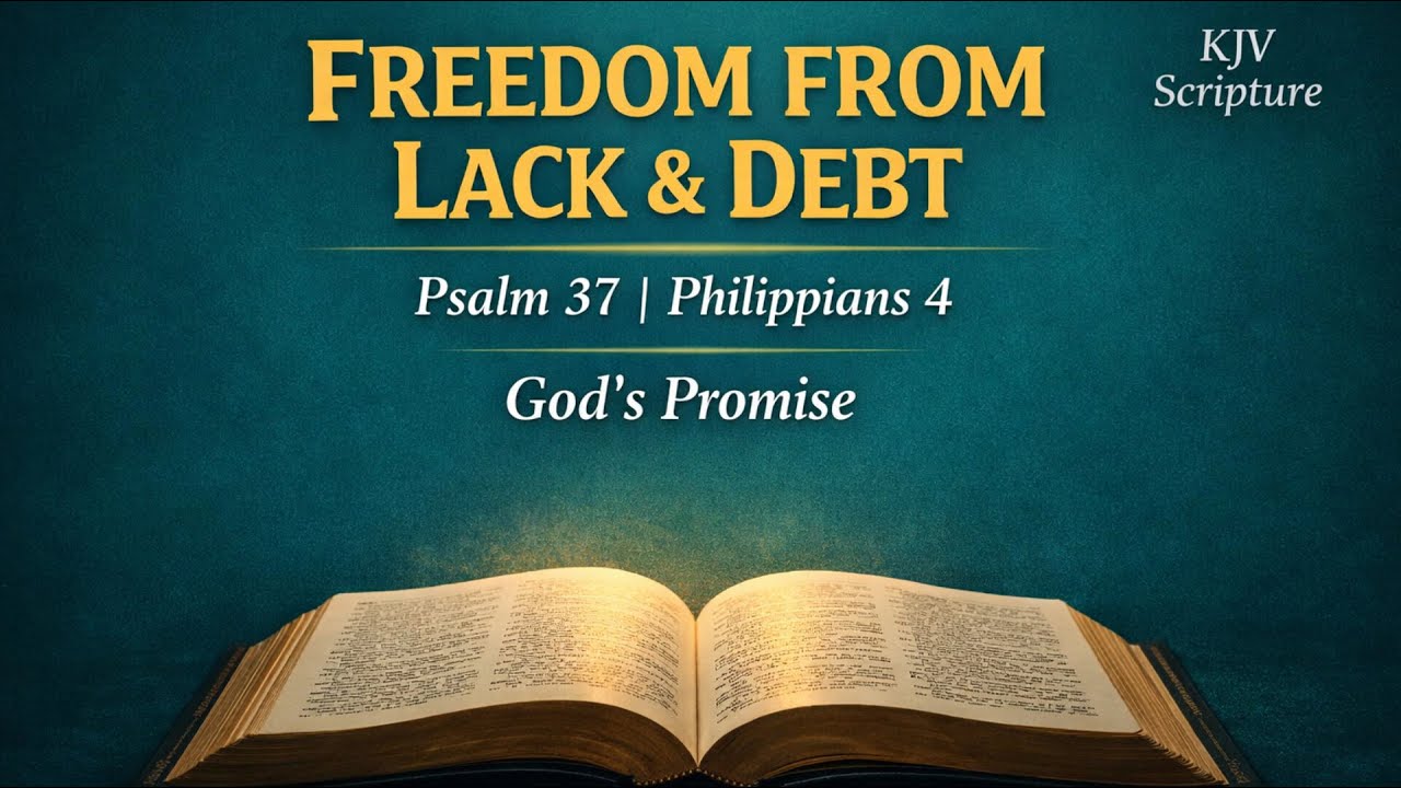 God’s Promise of Provision | Freedom From Lack & Debt (Psalm 37, Philippians 4 – KJV) #Faith