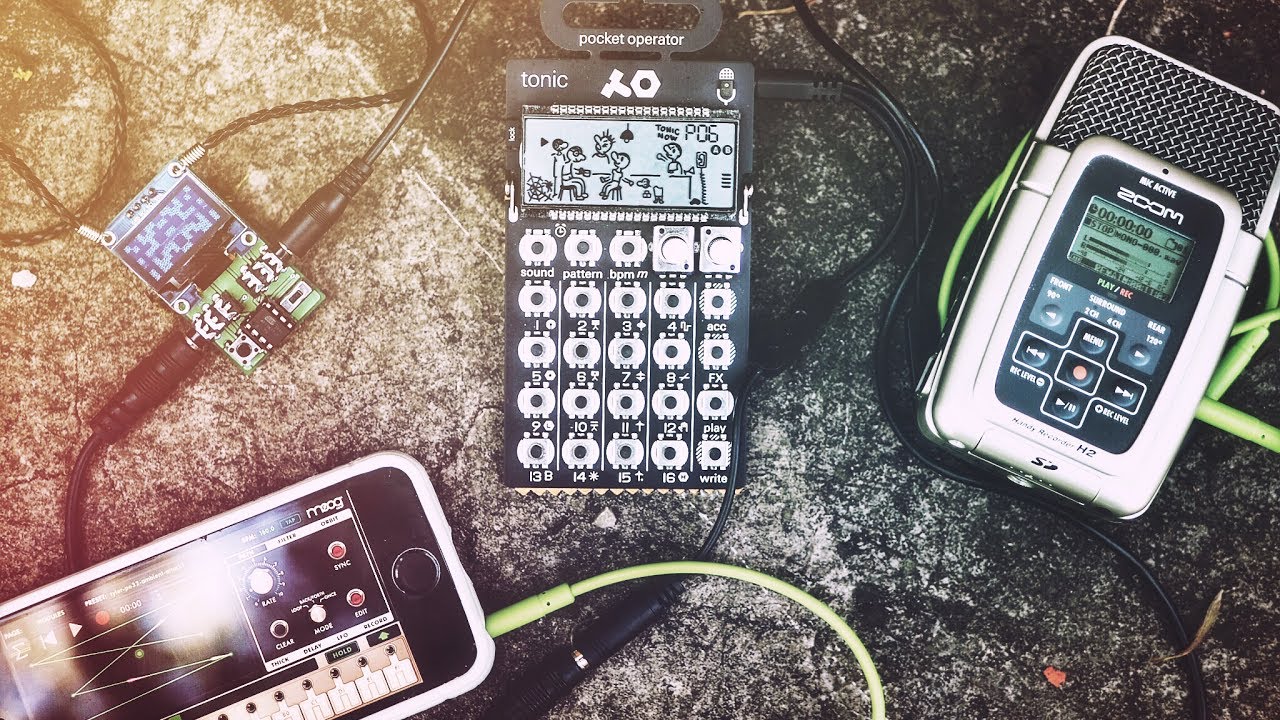 Mobile Electro Jam At Graveyard Feat. PO-32 Tonic + iPhone