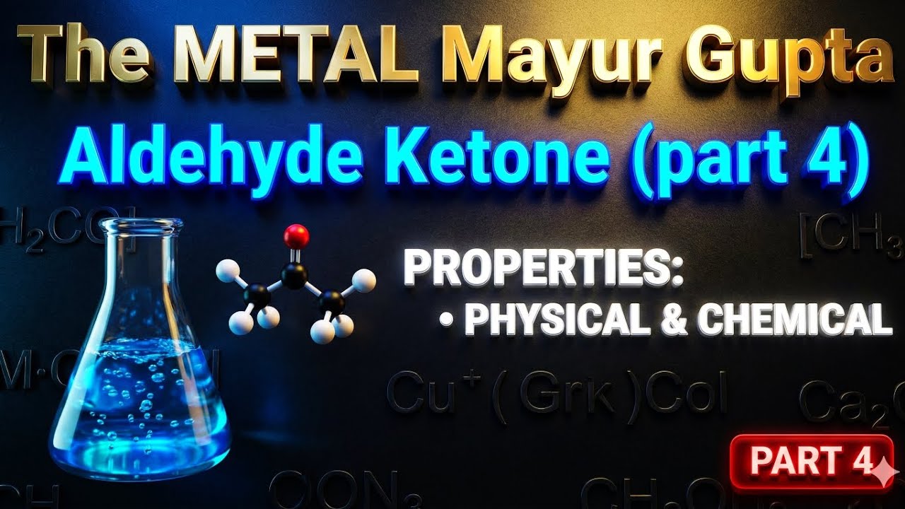 Aldehyde & Ketone | PROPERTIES | Class 12 Chemistry | The Metal by Mayur Gupta