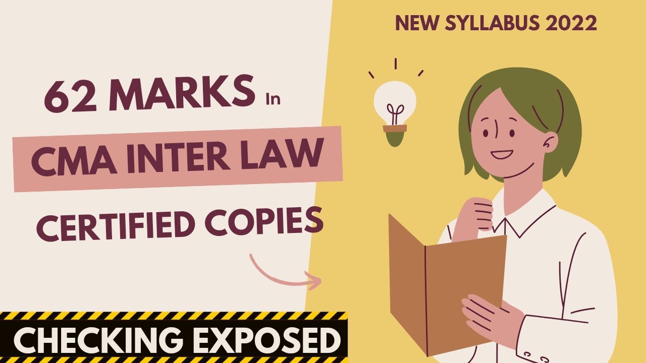 CMA Inter Certified Answer Sheet | Paper 5 |   Law and Ethics | ICMAI | June 24 Term Answer Copy