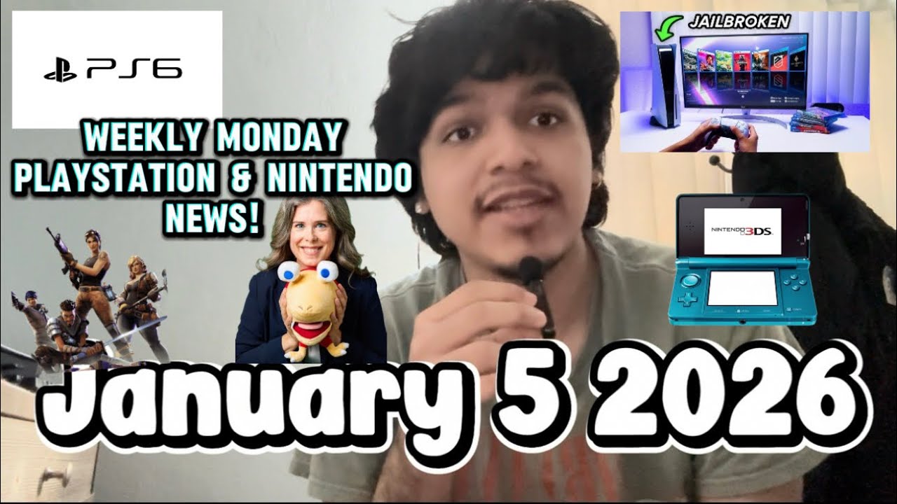 PS6 Delayed & PS5 Hackable? , New year Updates  , Zelda vr , | Monday Gaming News #11