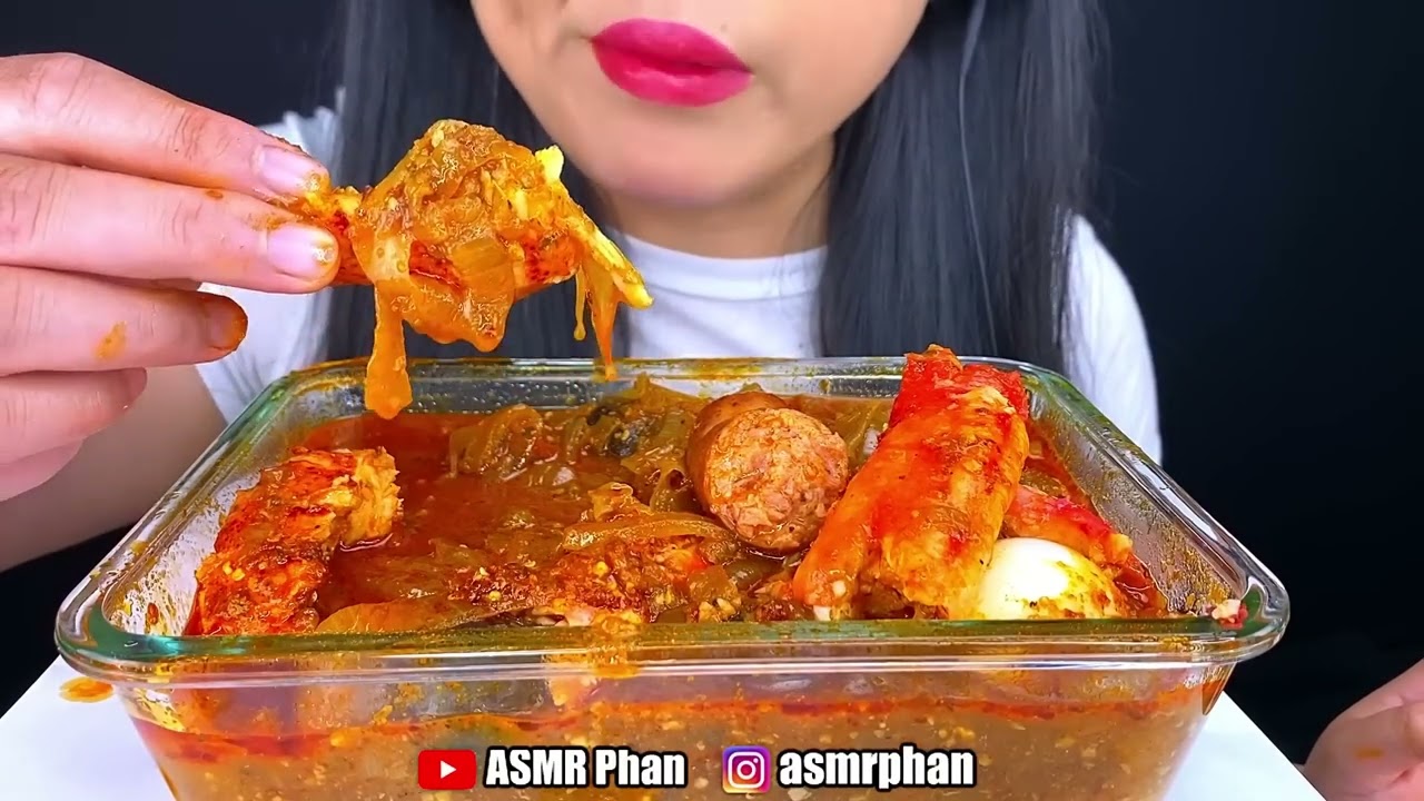 ASMR NO TALKING DESHELLED KING CRAB SEAFOOD BOIL MUKBANG | REAL EATING SOUNDS | ASMR Phan