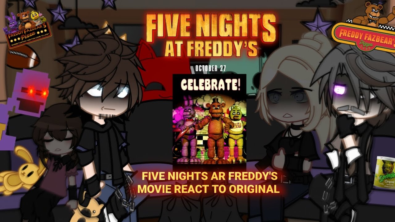 FNAF Movie React To my universe|Gachaplus|kinemaster|tiktok|ibispaint|picrew
