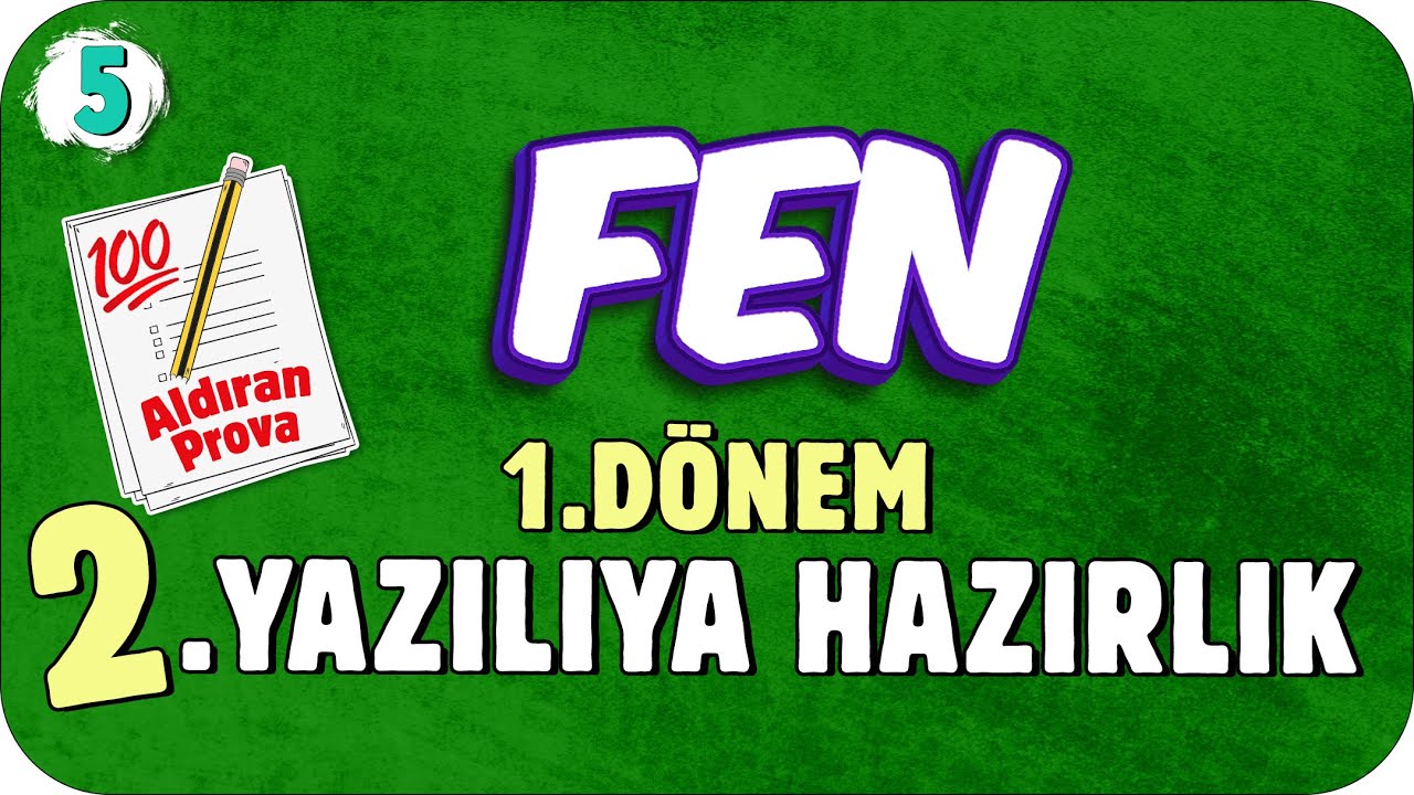 5.Sınıf Fen 1.Dönem 2.Yazılıya Hazırlık 📝 #2023