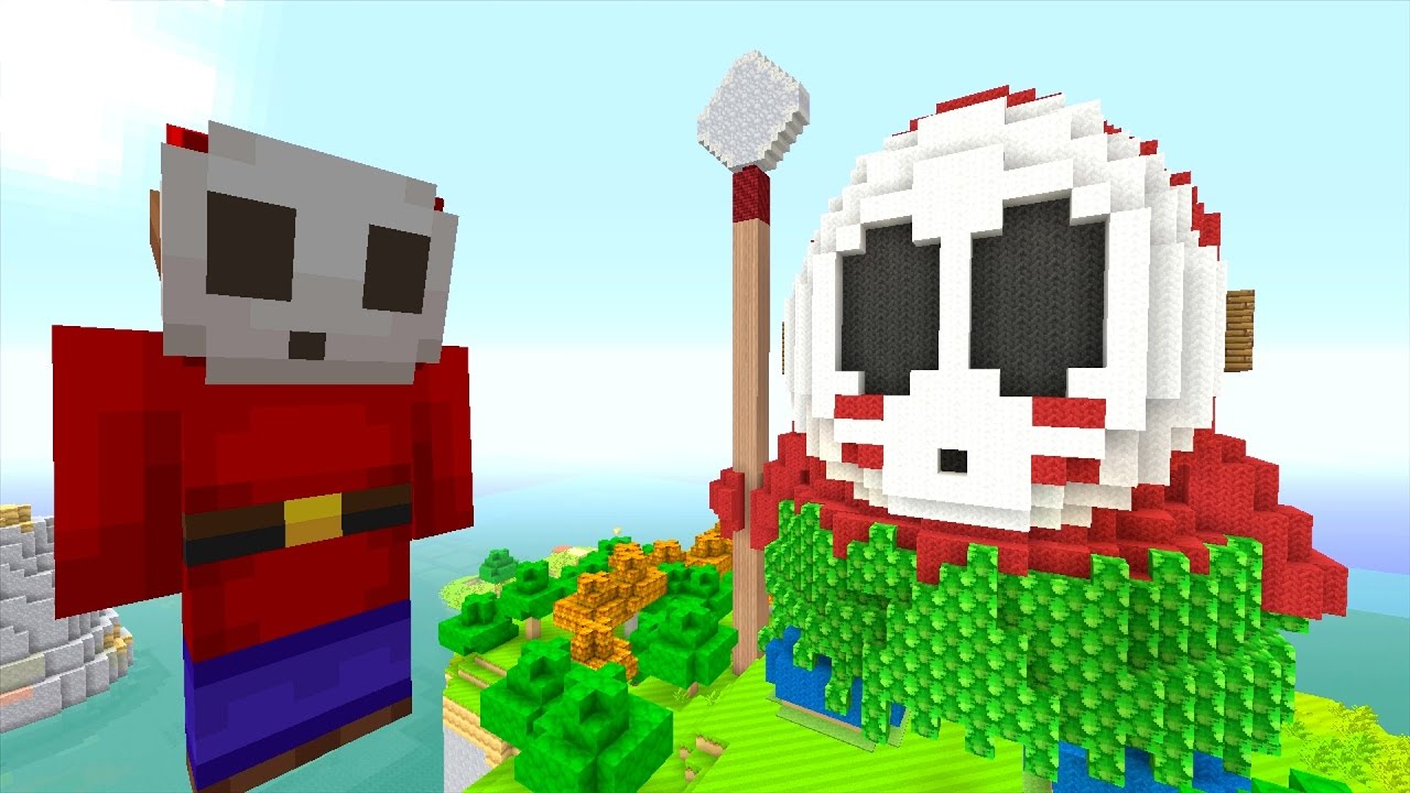 Minecraft Wii U - How To Super Mario - TIKI SHY GUY [12]
