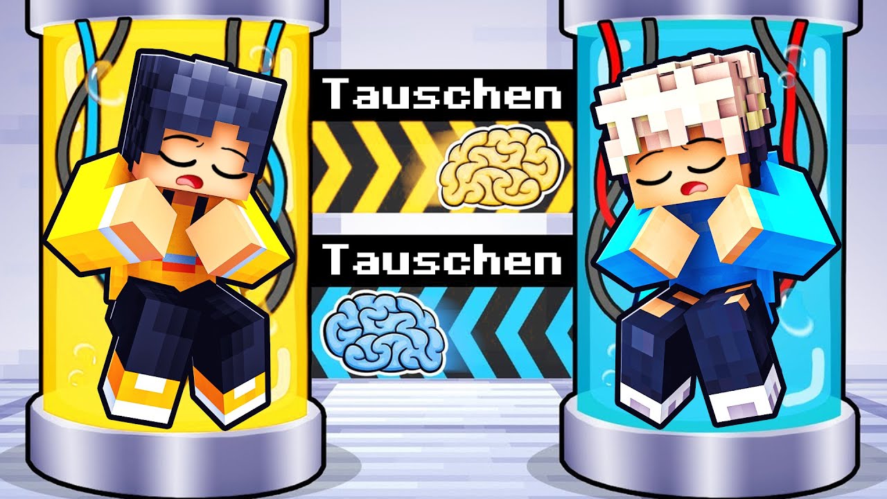 Ich TAUSCHE GEHIRNE mit MEINEN FREUNDEN in Minecraft! 🧠