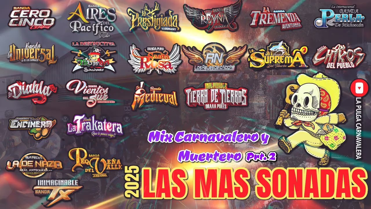 MIX CARNAVALERO Y MUERTERO/LO MAS SONADO DEL 2025 Parte 2