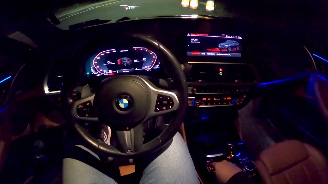 POV Night Drive - 2021 BMW X4 M40i