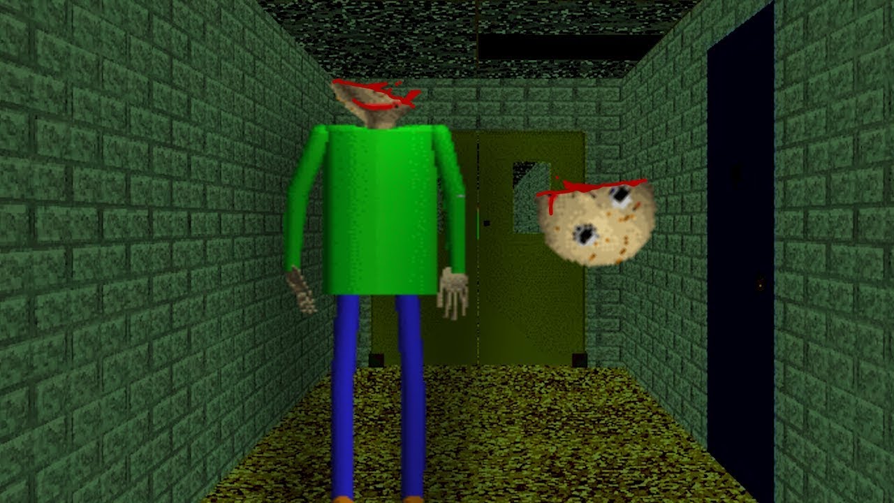 【実況】夜の学校でバルディ先生に会ったら恐怖すぎたｗｗｗBaldi's Basics