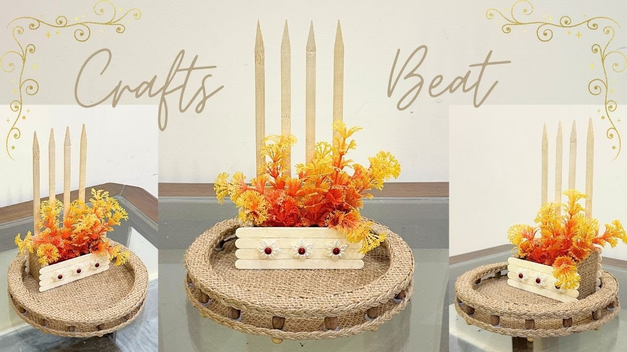 Top Crafting Expert Reveals Best DIY Floral Decoration Techniques Using Jute | @CraftsBeat