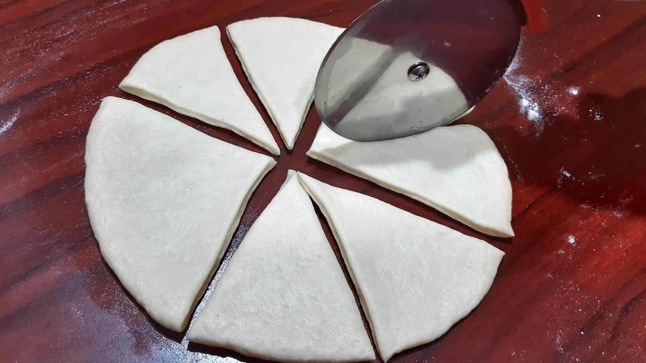 فطائر تحفة للفطار بكوبين دقيق بس وبدون بيض وبدون حليب  وبدون فرن👌