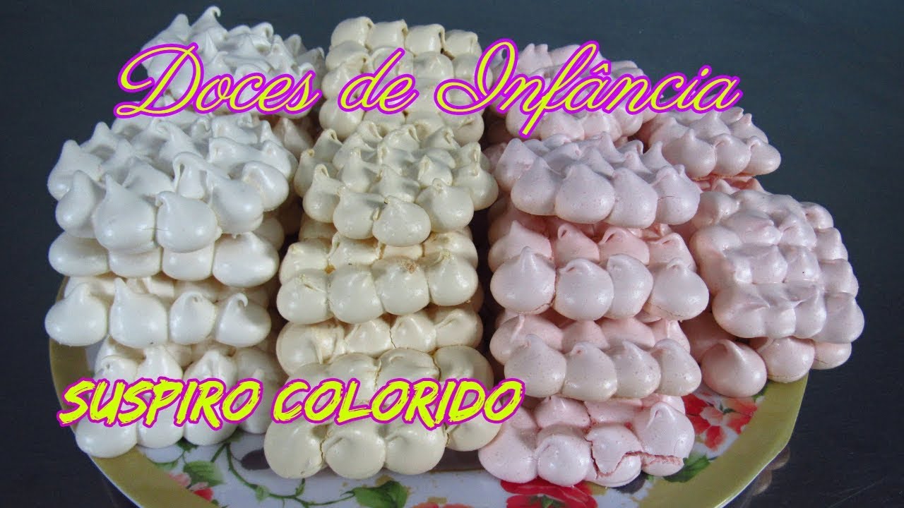 DOCES DE INFÂNCIA  SUSPIRO COLORIDO