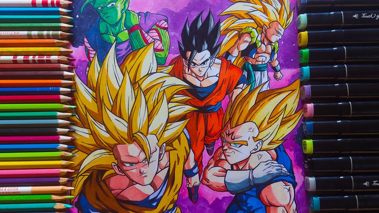 Drawing  Guerreiros Z ( Dragonball Z/ Saga Bull)