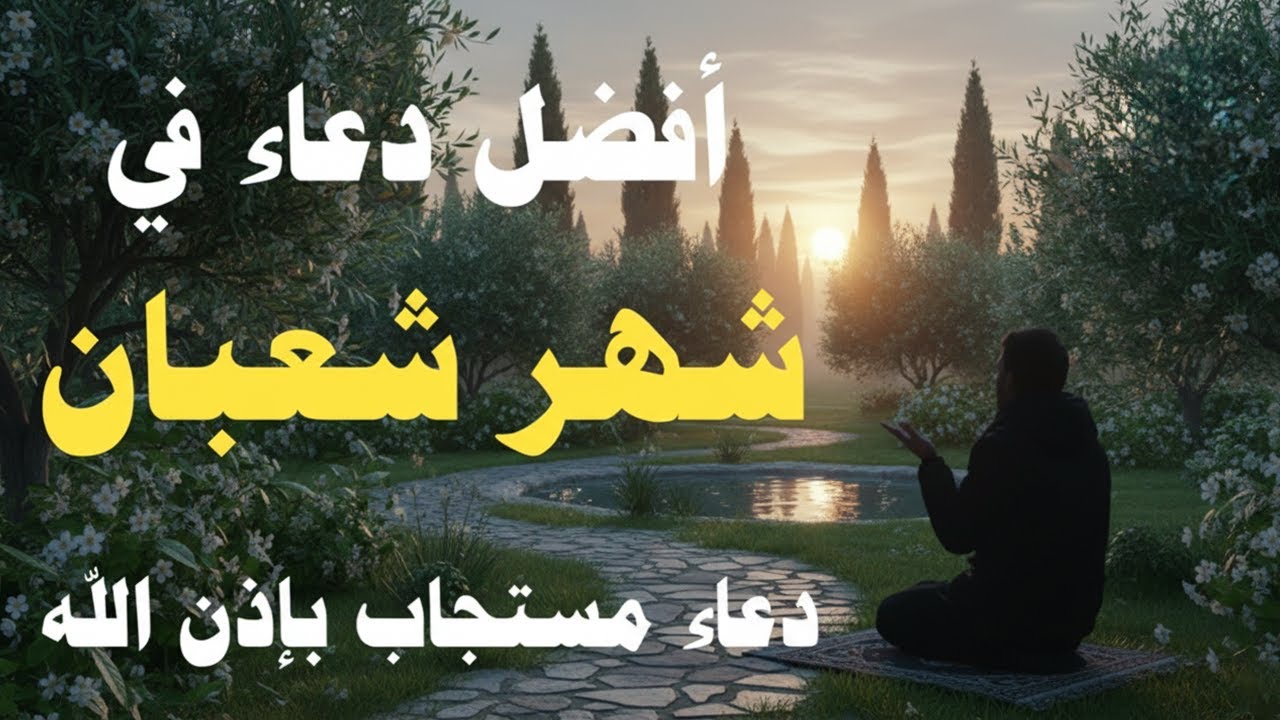 دعاء خاشع فى شهر شعبان 2026 🌙 دعاء يفتح لك ابواب الخير والرزق - دعاء مستجاب بإذن الله