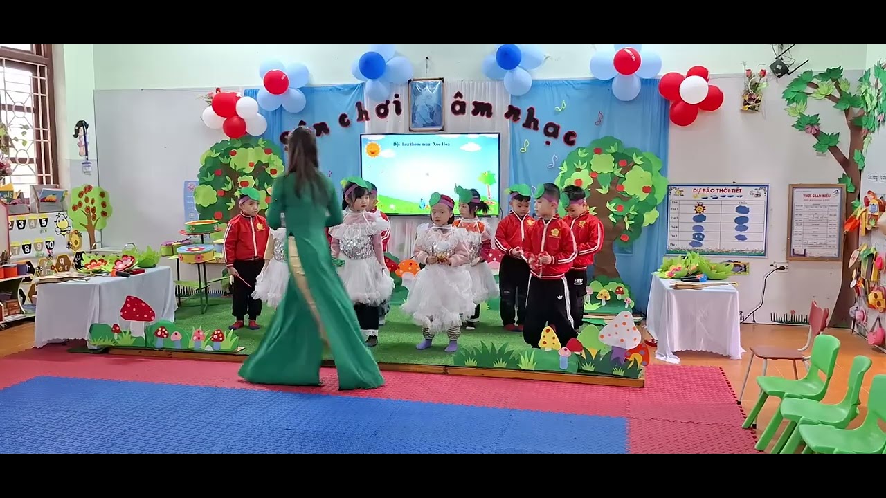 Biểu diễn văn nghệ cuối chủ đề thực vật - 5 tuổi