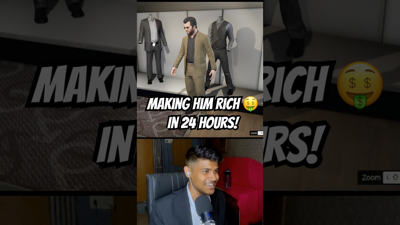 Michael became rich in 24 hours 😱🤑#gta5